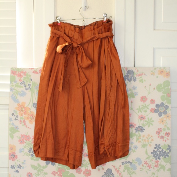 Lane Bryant Pants - Lane Bryant copper wide leg culotte pants